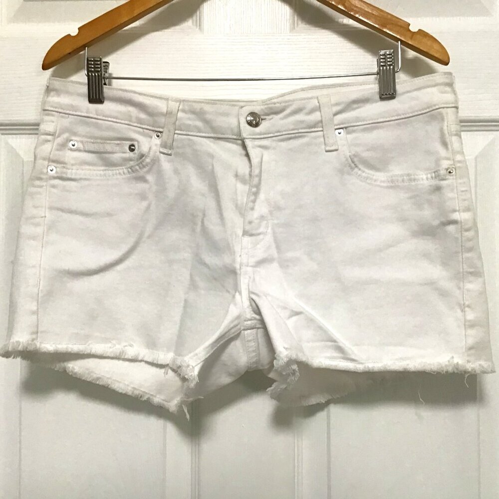 Derek Lam 10 Crosby Denim Shorts Quinn - White - Size 31 - NEW
